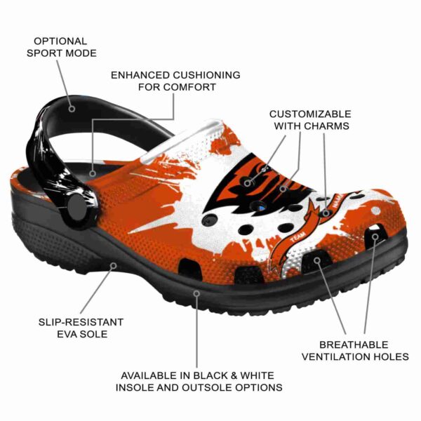 custom oregon state beavers splatter pattern clog new arrival