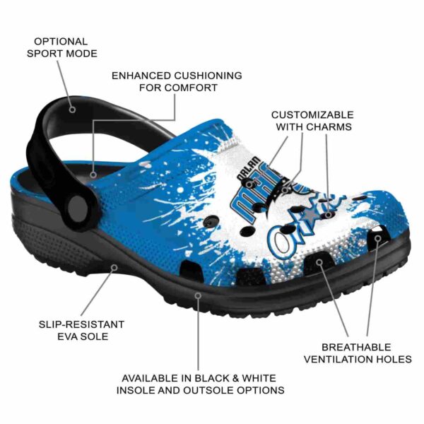 custom orlando magic splash art clog new arrival