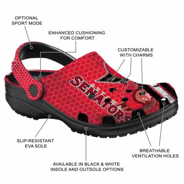 custom ottawa senators contrasting stripes clog new arrival