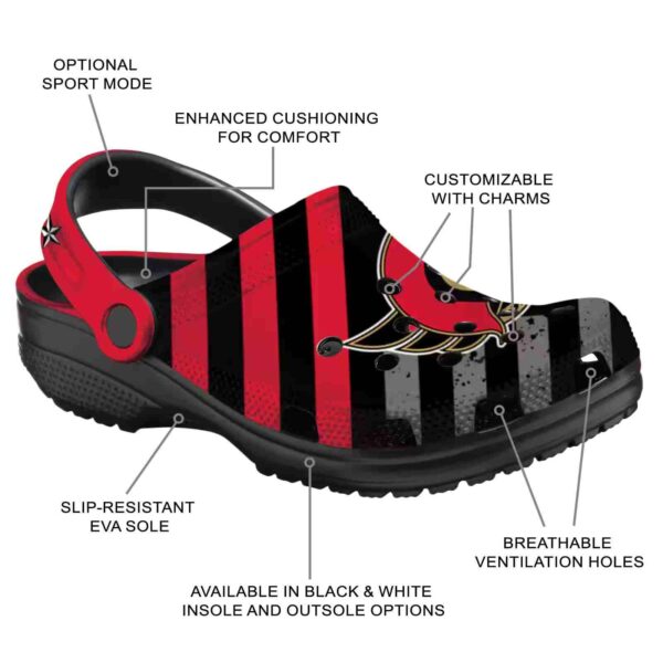 custom ottawa senators star spangled graphic clog new arrival