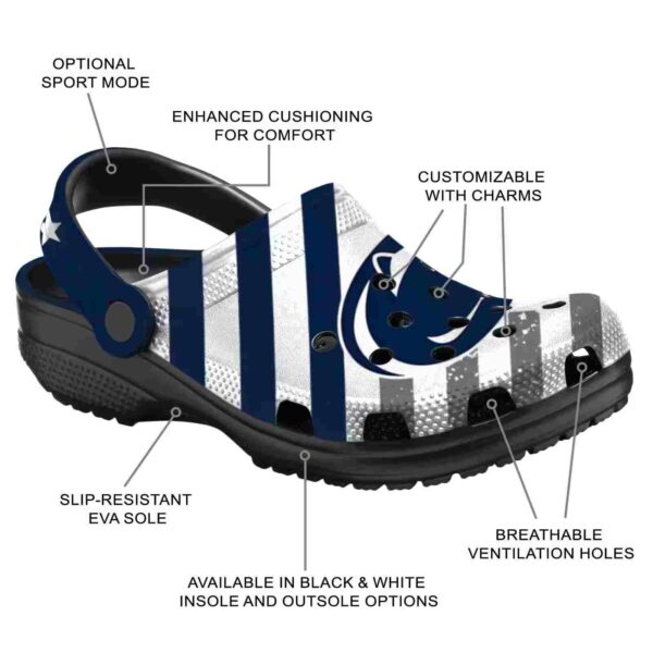 custom penn state nittany lions star spangled graphic crocs new arrival