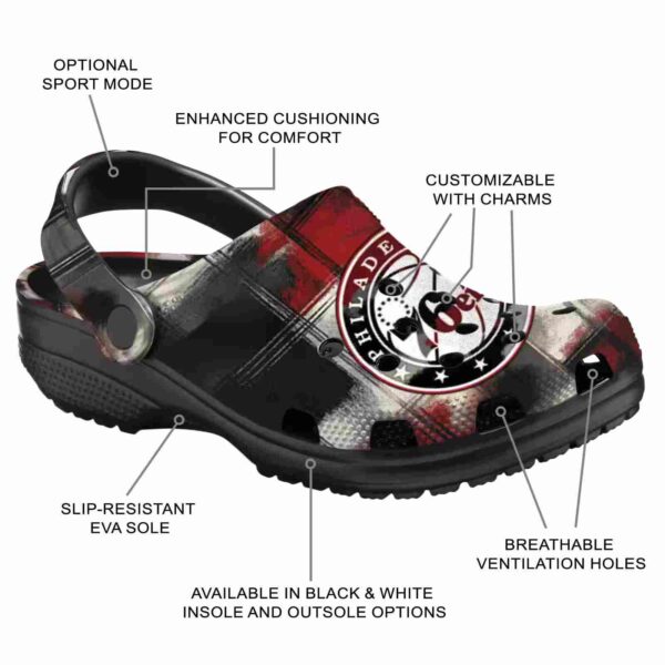 custom philadelphia 76ers plaid fusion clog new arrival