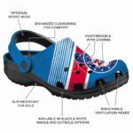 custom philadelphia 76ers vibrant dual tone clog best selling