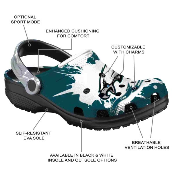 custom philadelphia eagles splatter pattern crocs new arrival