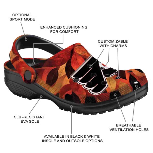 custom philadelphia flyers autumn leaves clog new arrival