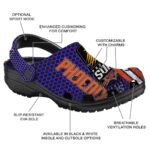 custom phoenix suns contrasting stripes clog best selling