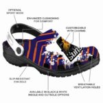 custom phoenix suns zigzag paint burst clog best selling