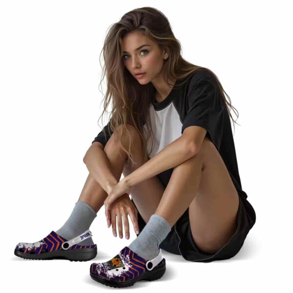 custom phoenix suns zigzag paint burst clog premium grade