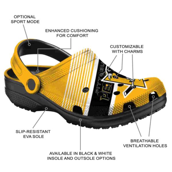 custom pittsburgh penguins vibrant dual tone clog new arrival