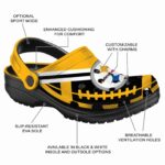 Custom Pittsburgh Steelers Football Motif Crocs Best selling