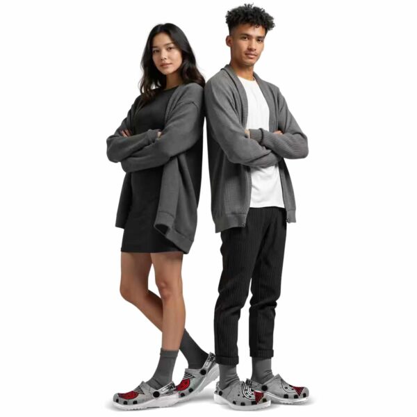 custom portland trail blazers cracked texture clog top rated