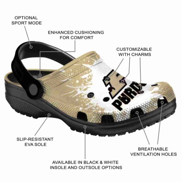 custom purdue boilermakers splash art clog new arrival