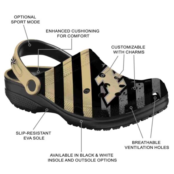 custom purdue boilermakers star spangled graphic clog new arrival
