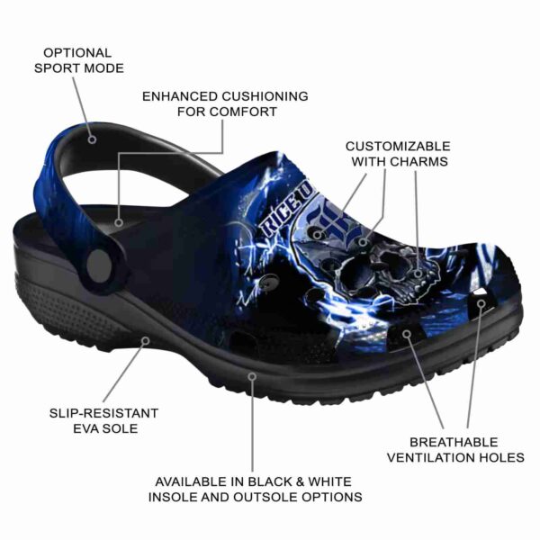 custom rice owls gothic skull clog new arrival