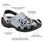 custom san antonio spurs contrasting stripes clog best selling