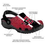 custom san diego state aztecs vertical stripes clog best selling