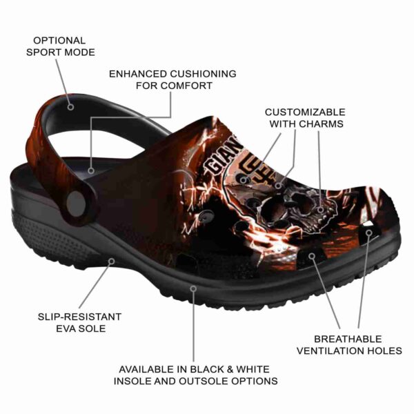 custom san francisco giants gothic skull crocs new arrival