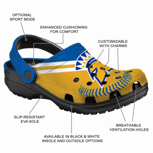 custom san jose state spartans baseball motif clog new arrival