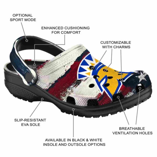 custom san jose state spartans patriotic stripes clog new arrival