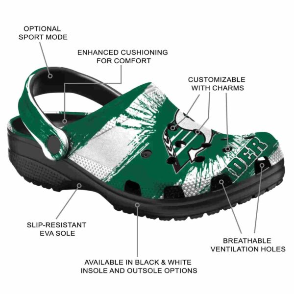 custom saskatchewan roughriders paint splatter graphics clog new arrival