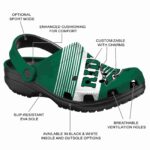 custom saskatchewan roughriders vibrant dual tone clog best selling
