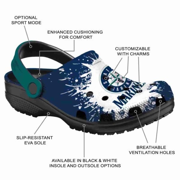 custom seattle mariners splash art crocs new arrival