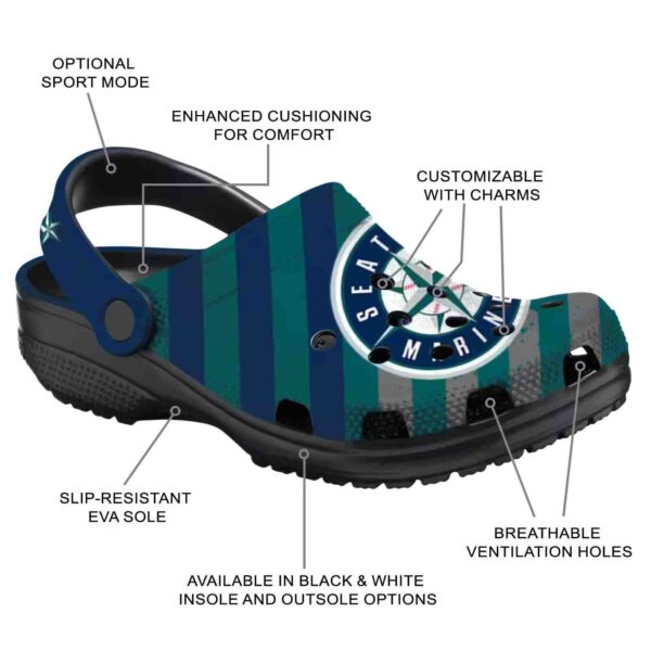 custom seattle mariners star spangled graphic crocs new arrival