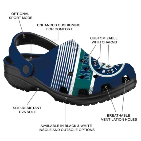 custom seattle mariners vibrant dual tone crocs new arrival