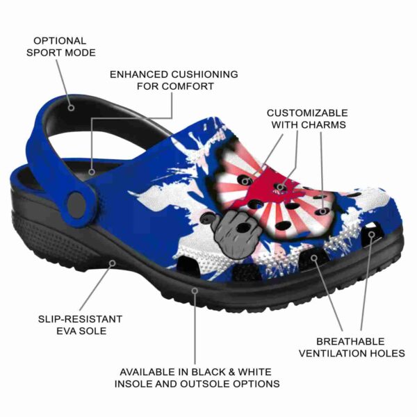 custom smu mustangs gripping hand clog new arrival