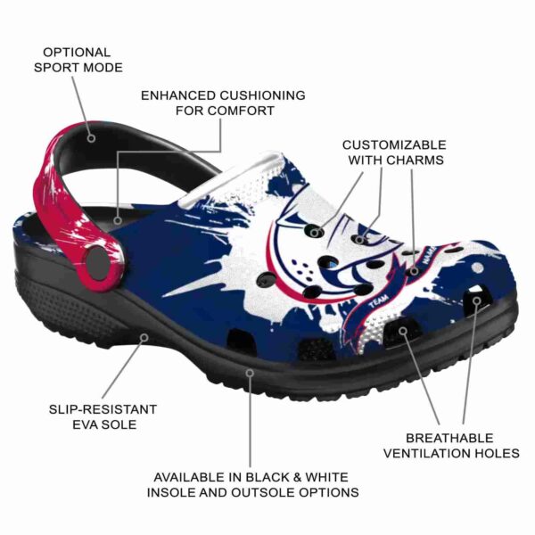 custom south alabama jaguars splatter pattern clog new arrival