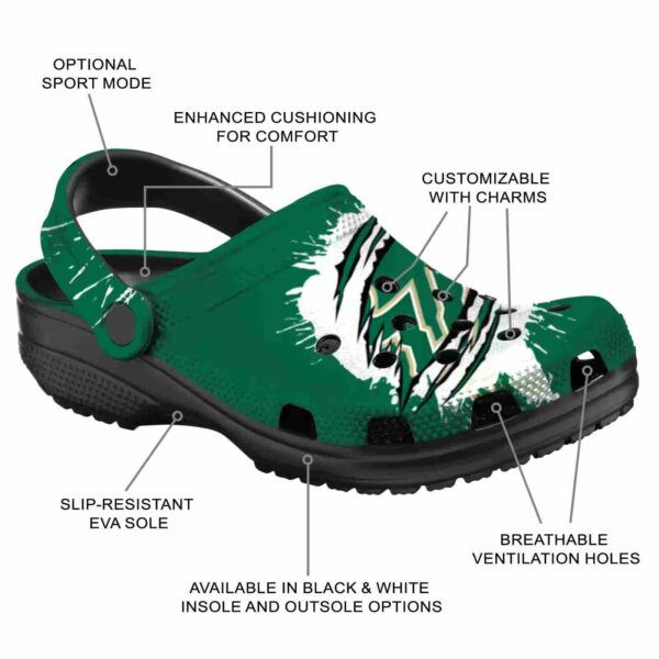 custom south florida bulls splash motif background clog new arrival