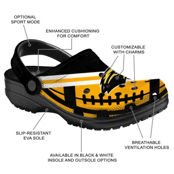 custom southern miss golden eagles football motif clog new arrival
