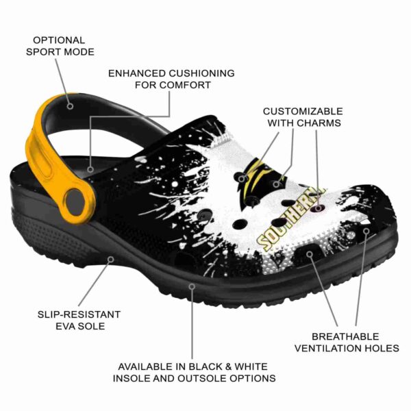 custom southern miss golden eagles splash art clog new arrival