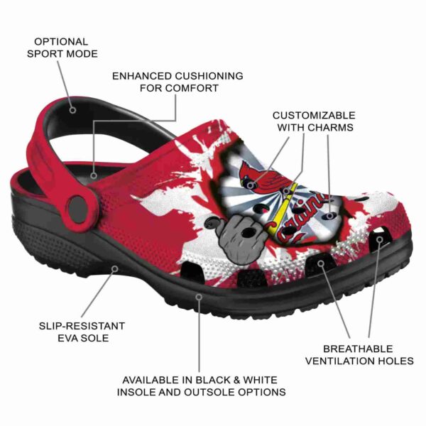 custom st louis cardinals gripping hand crocs new arrival