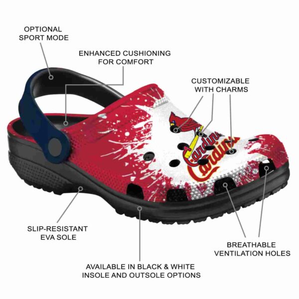 custom st louis cardinals splash art crocs new arrival