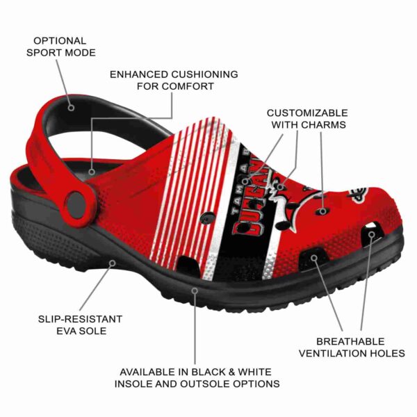 custom tampa bay buccaneers vibrant dual tone crocs new arrival
