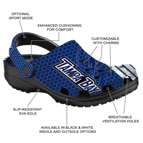 custom tampa bay lightning contrasting stripes clog new arrival