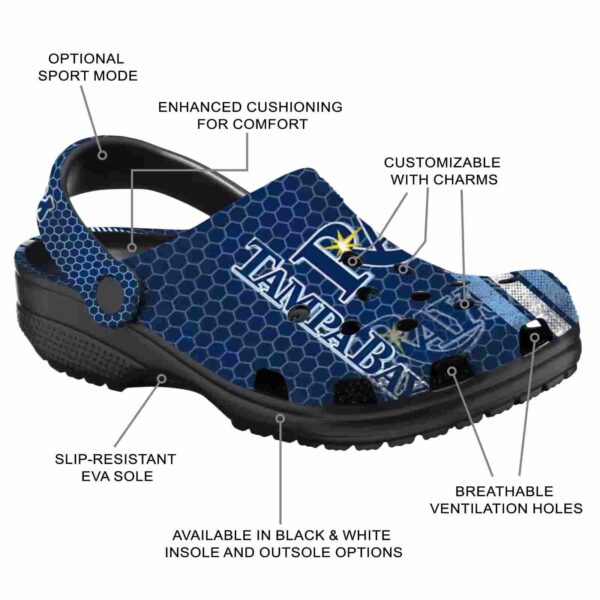 custom tampa bay rays contrasting stripes crocs new arrival