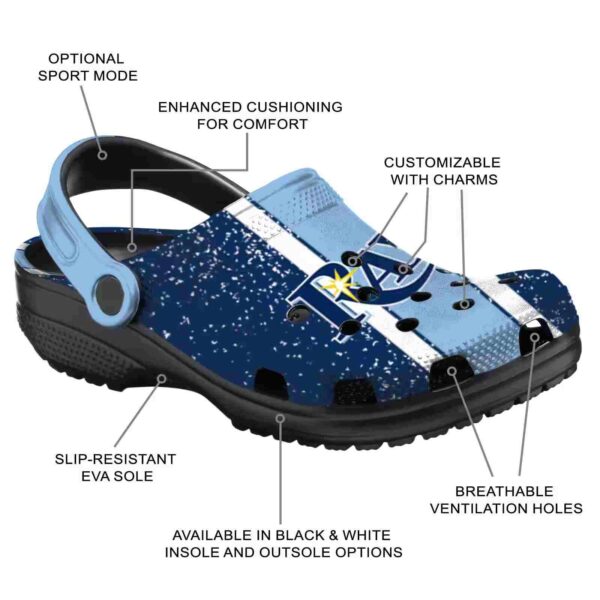 custom tampa bay rays vertical stripes crocs new arrival