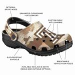 custom temple owls desert camo clog best selling