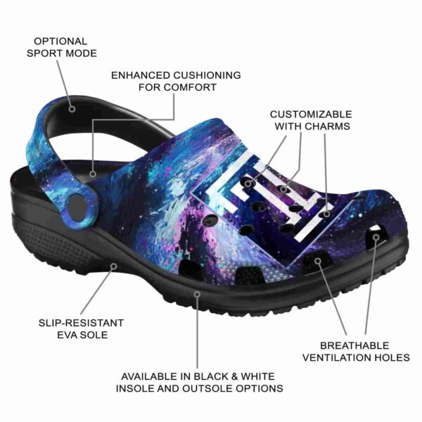 custom temple owls galaxy swirl clog new arrival