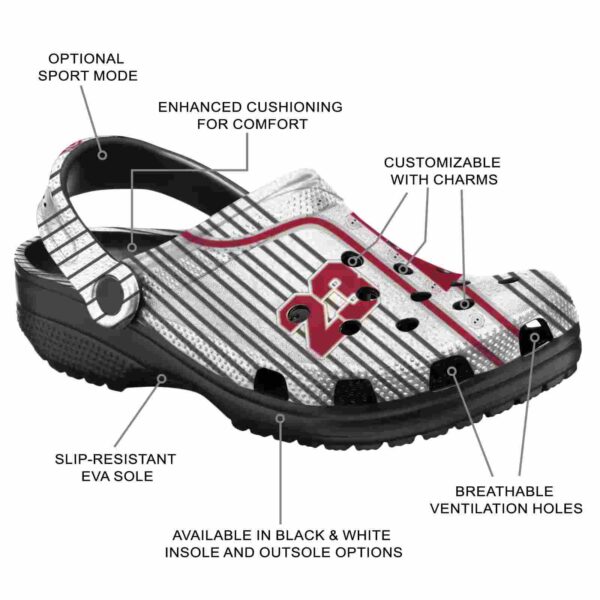 custom temple owls pinstripe pattern clog new arrival