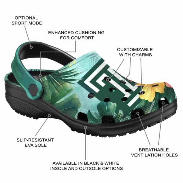custom temple owls tropical vibes clog new arrival