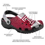 custom temple owls vertical stripes clog best selling