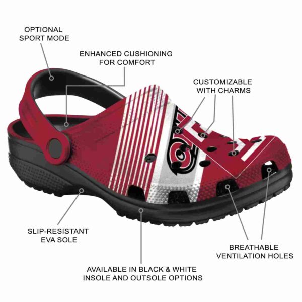 custom temple owls vibrant dual tone clog new arrival