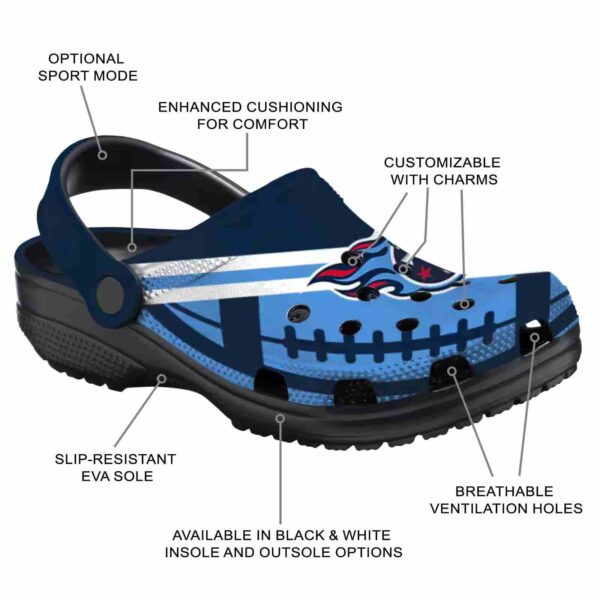 custom tennessee titans football motif crocs new arrival