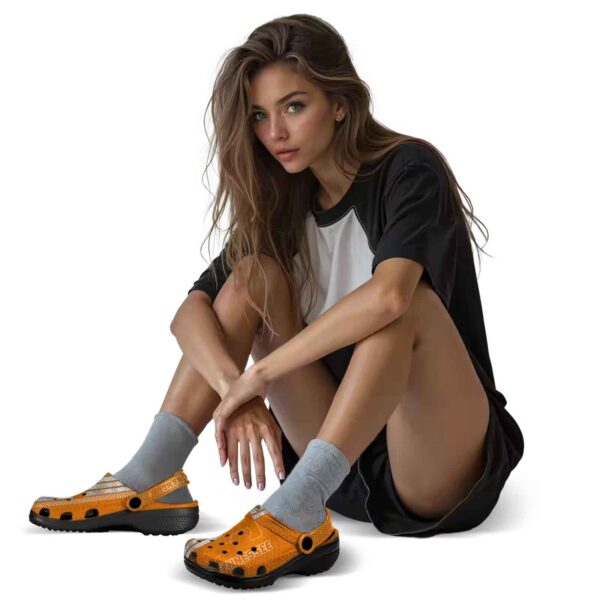 custom tennessee volunteers contrasting stripes crocs premium grade