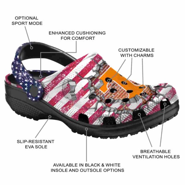 custom tennessee volunteers freedom splinter crocs new arrival