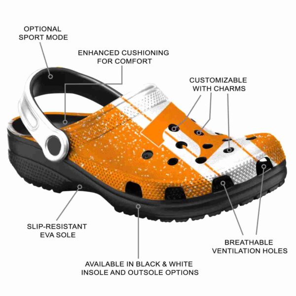 custom tennessee volunteers vertical stripes crocs new arrival