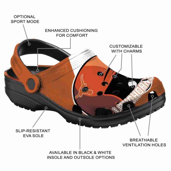 custom texas longhorns baseball helmet crocs new arrival